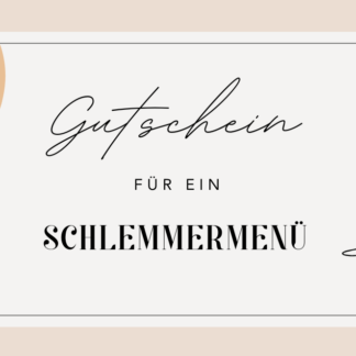 Schlemmerzeit-Gutschein für Schlemmermenü in Vechta